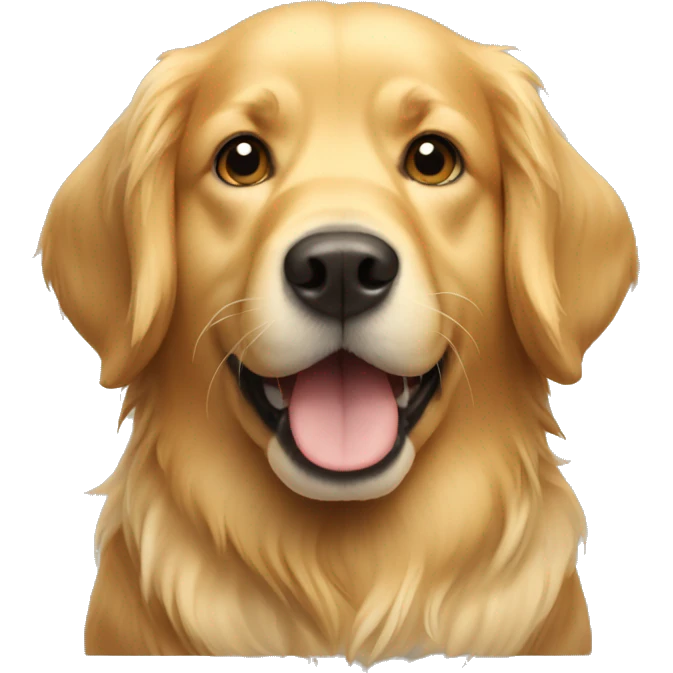 golden retriever dog emoji
