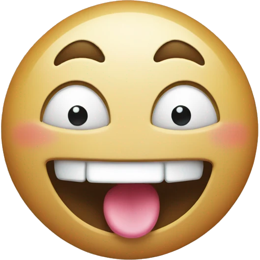 drooling happy emoji
