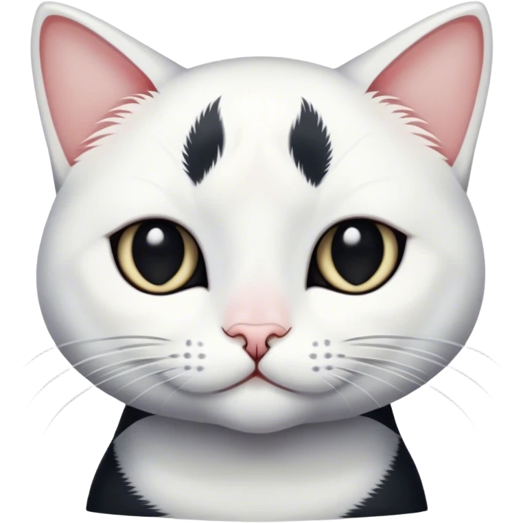 Bixby cat black and white emoji
