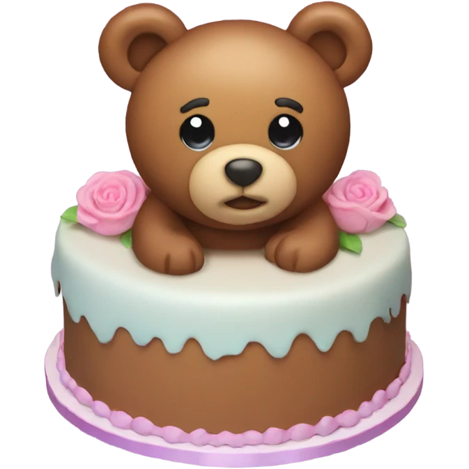 teddy bear cake emoji