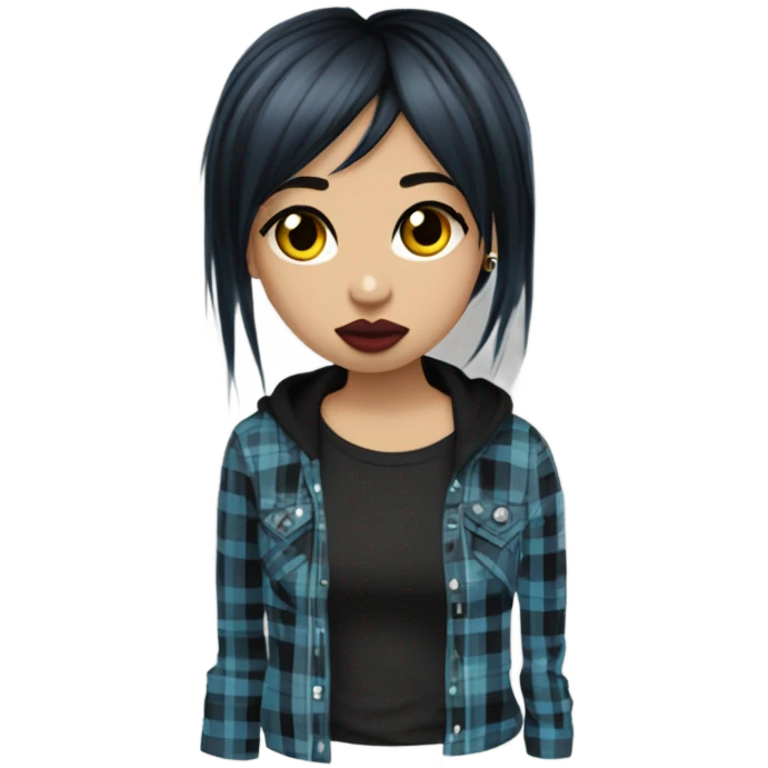 emo girl emoji