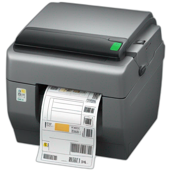 shipping label printer emoji