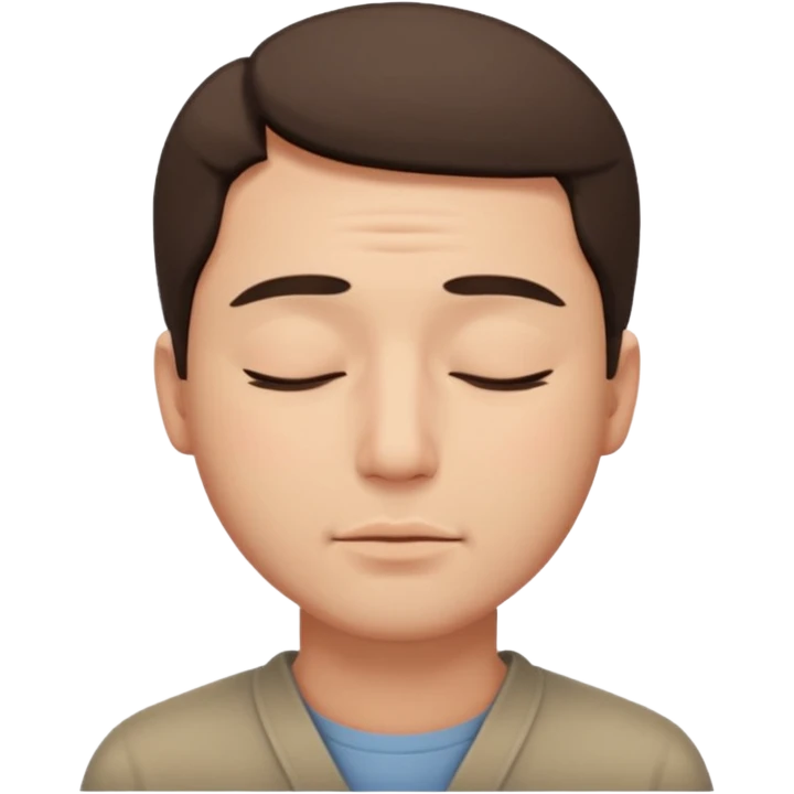 man eyes closed emoji