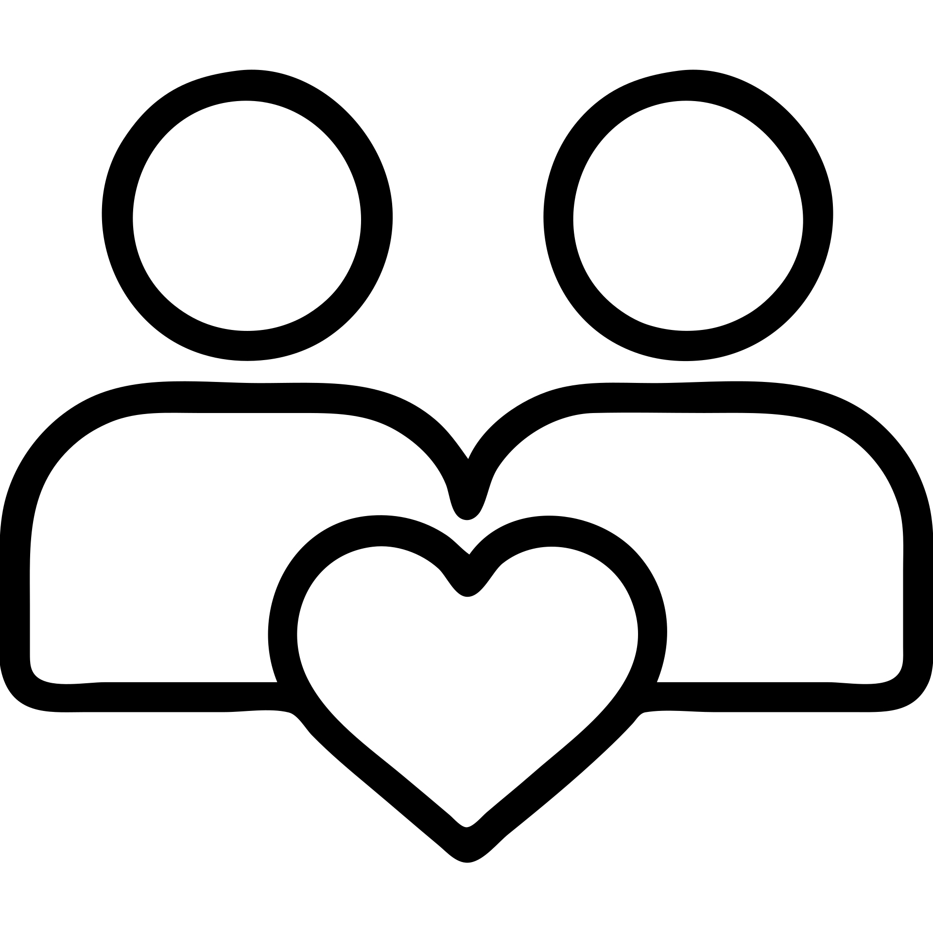 two people side by side with a heart, clean lines icon, no text emoji