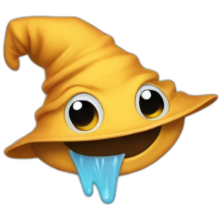 Mewing with wizard hat emoji