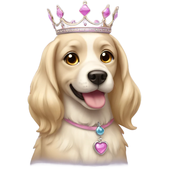 Princess dog emoji