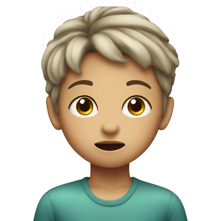 child with fever emoji