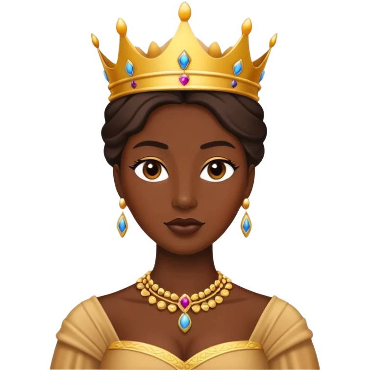 Tan queen emoji