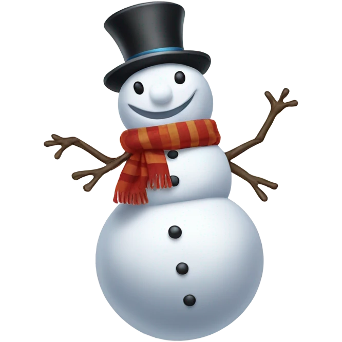Dancing snowman emoji