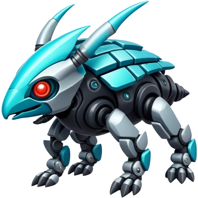  tropical cyber-Protogen-Fakémon-Vernid-creature emoji