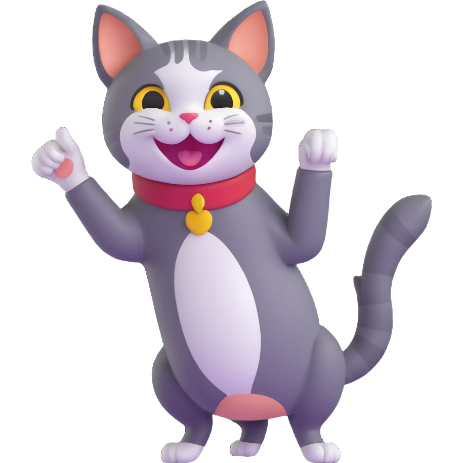 cat pointing and laughing at you emoji