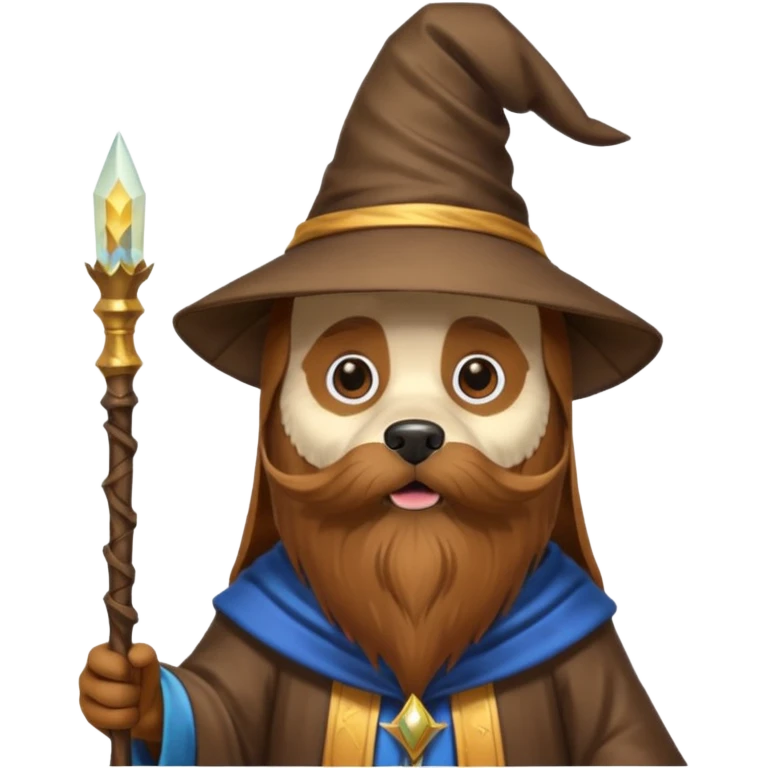 Dog wizard emoji