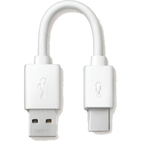 White usb cable emoji
