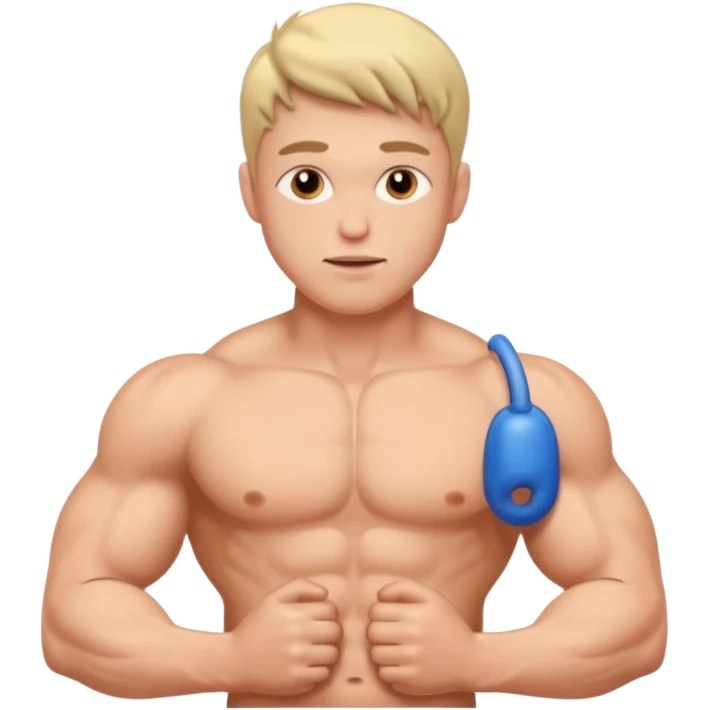 Nude guy with penis emoji