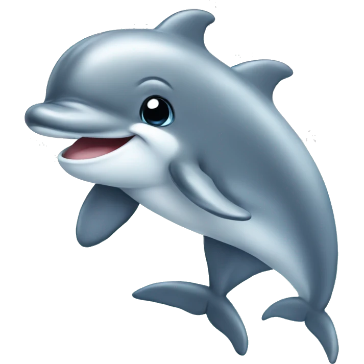 Cute baby dolphin  emoji
