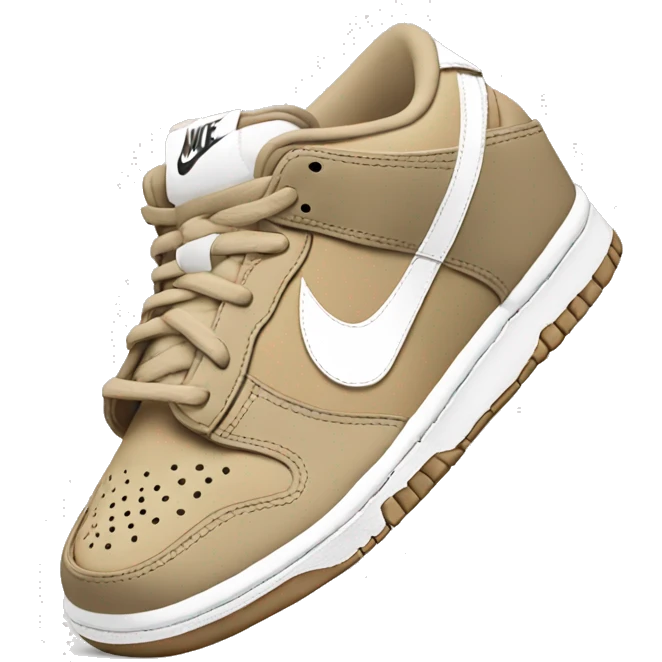 Nike dunks low beige emoji