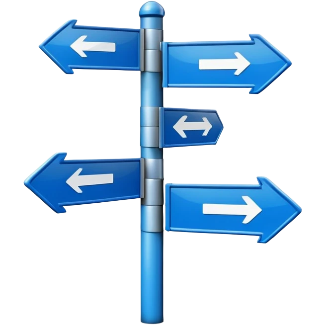 sign in full direction emoji