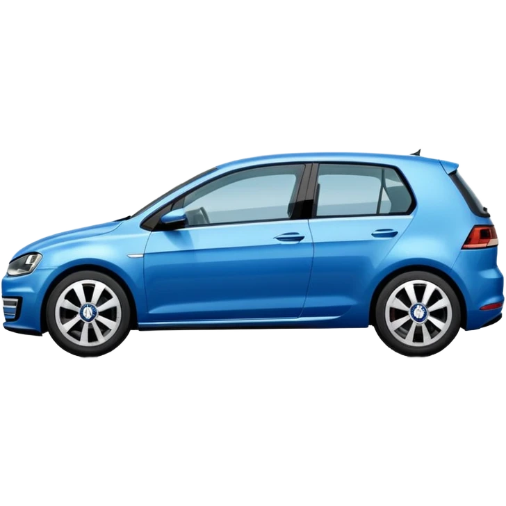 blue vw golf side view emoji