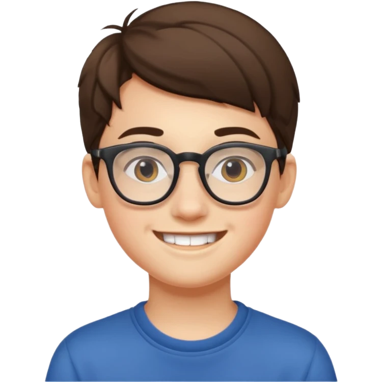 Glasses Wearing Teen emoji
