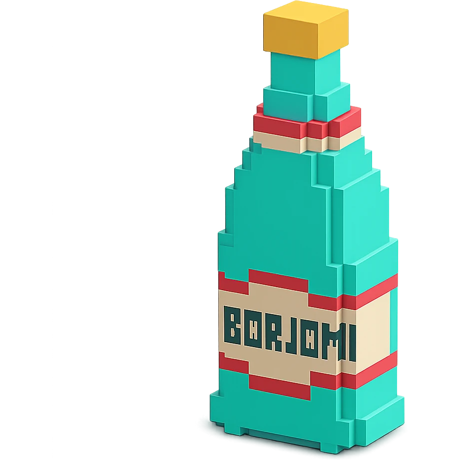 бутылка borjomi, no background emoji