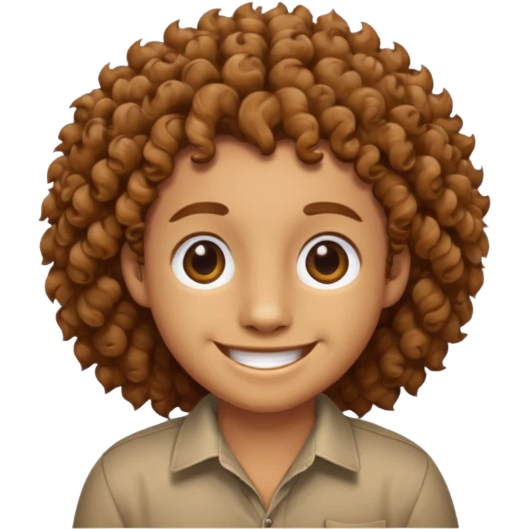 curly animal with shirt emoji