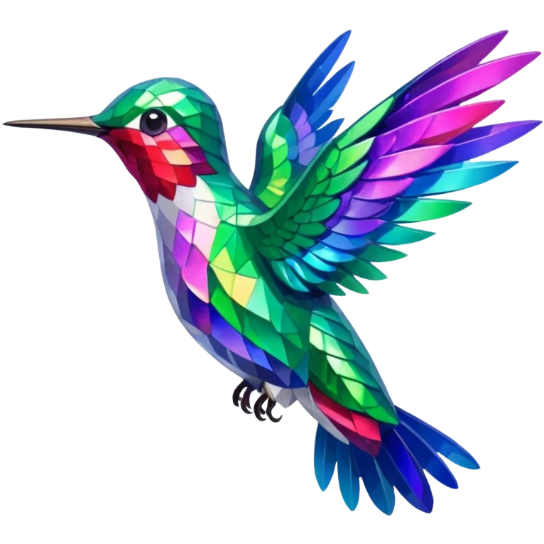 hummingbird with sparks emoji
