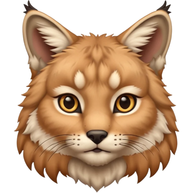 Cute lynx emoji