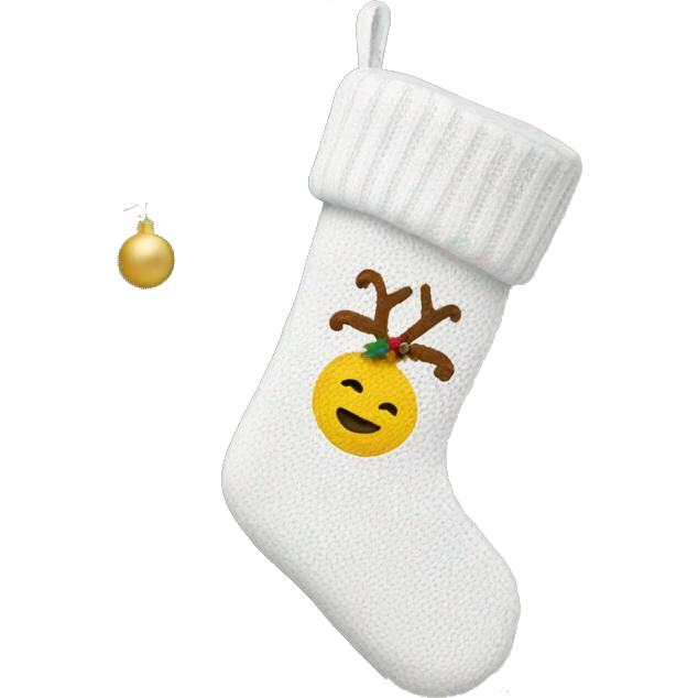 white sweater christmas stocking emoji