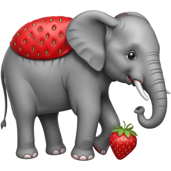 🍓🐘 emoji