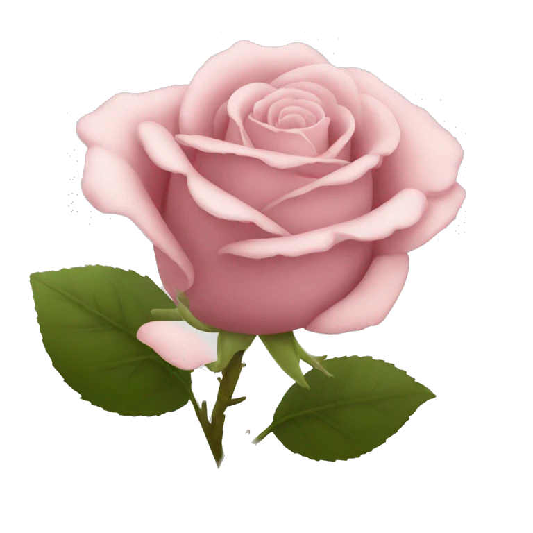 Shaded rose emoji