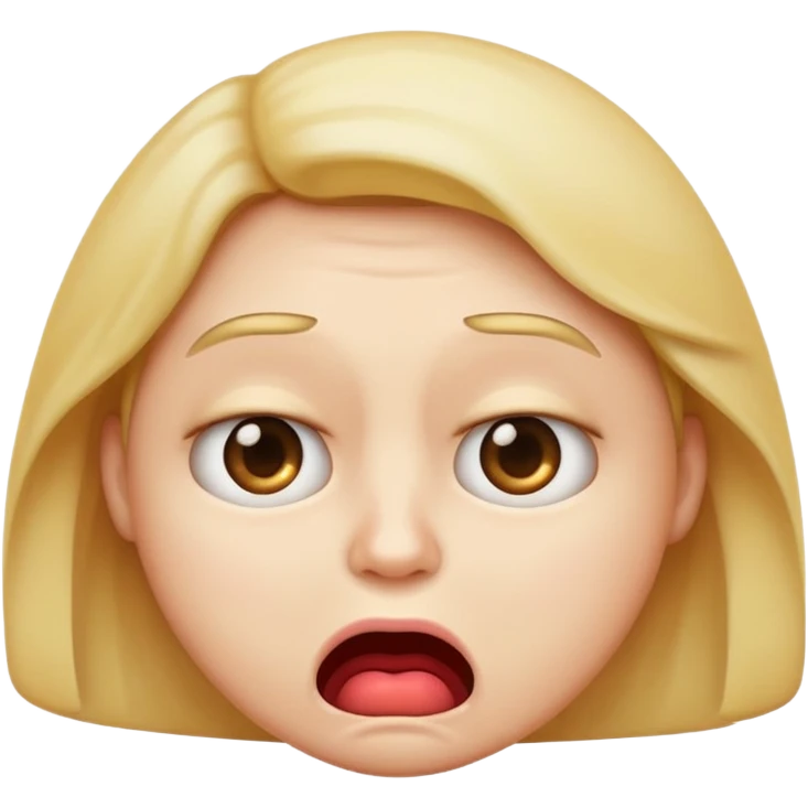 make me an emoji who looks disgusted with a lip curl emoji