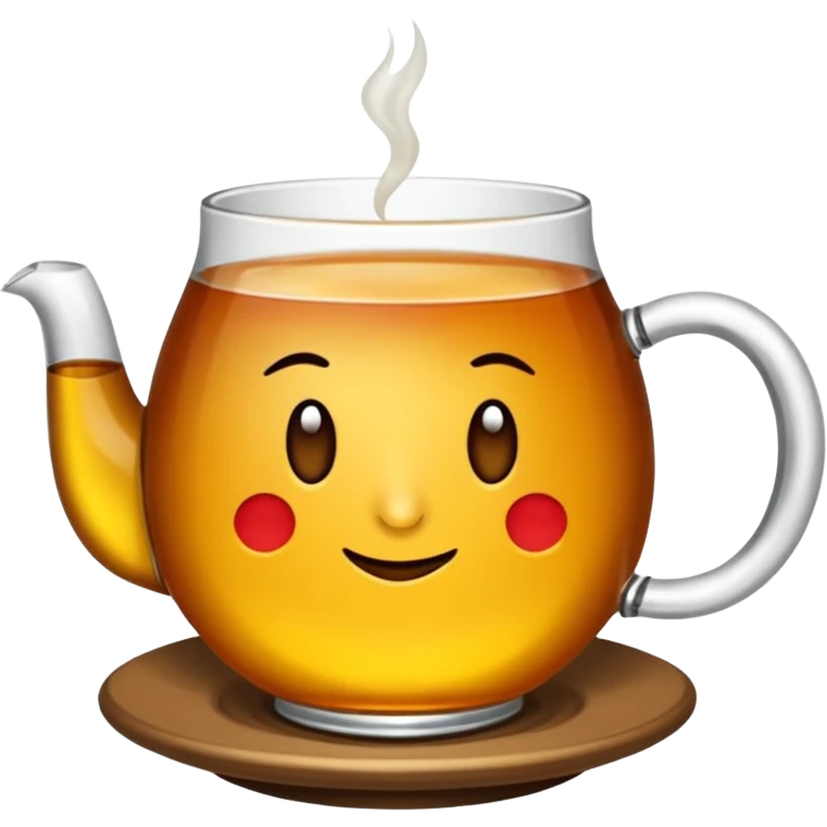 İnce belli bir bardakta türk çayı emoji