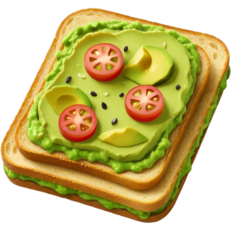 guacamole toast  emoji