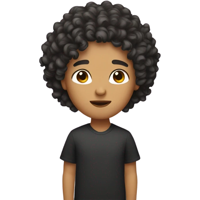 curly hair mexican emoji