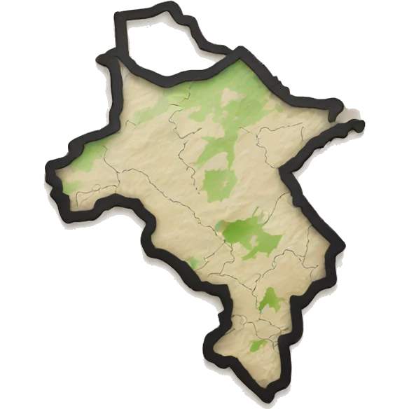 Black map of Algeria  emoji
