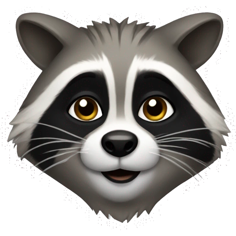 Raccoon with makeup emoji