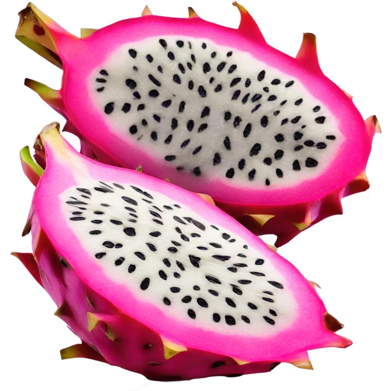 dragon fruit sliced in half  emoji