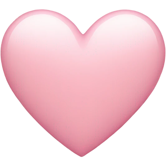 light pink heart emoji