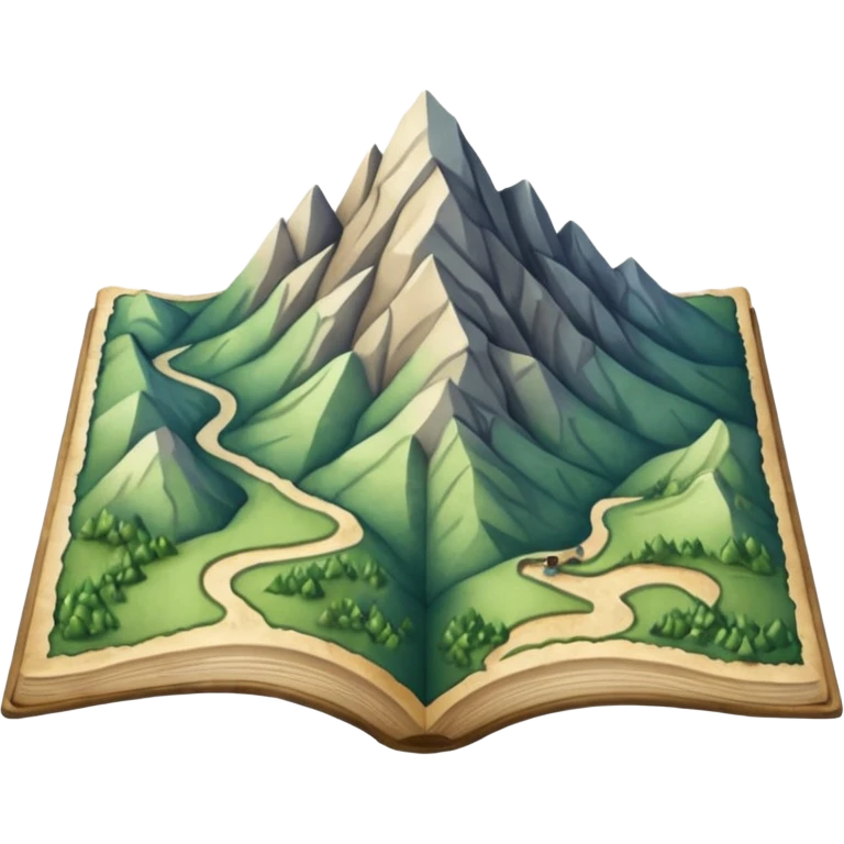 Map for hiking emoji