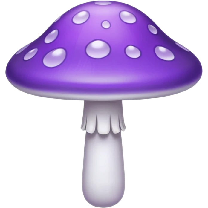 cogumelo fantasma fantasma roxo e branco emoji