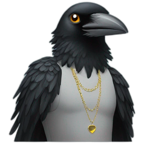 Crow disco emoji