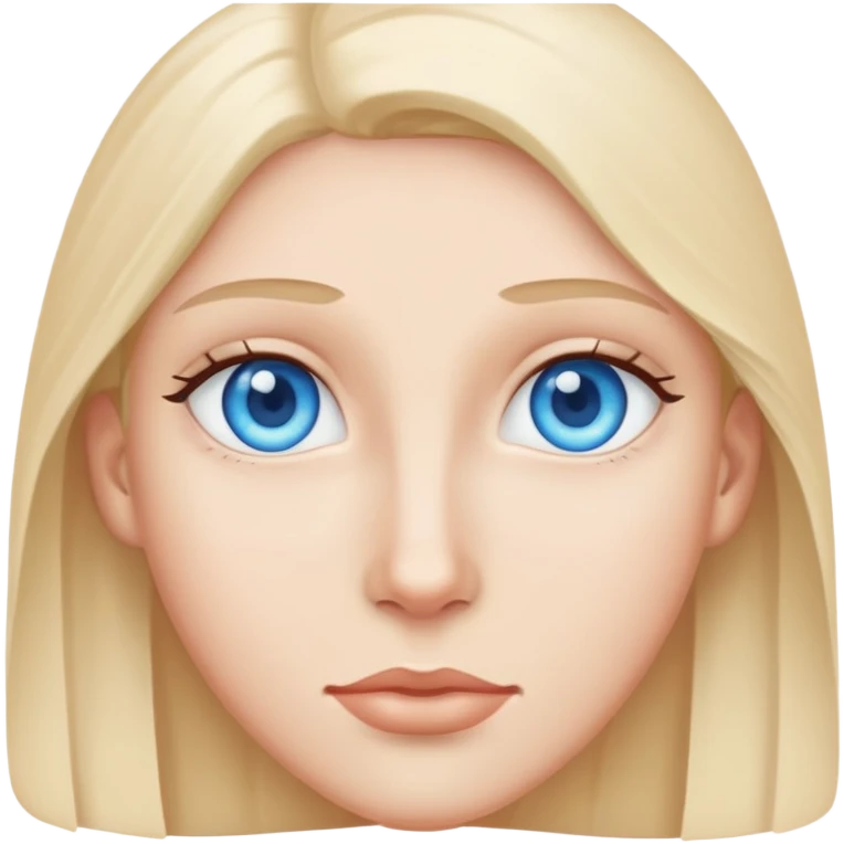 With blue eyes emoji