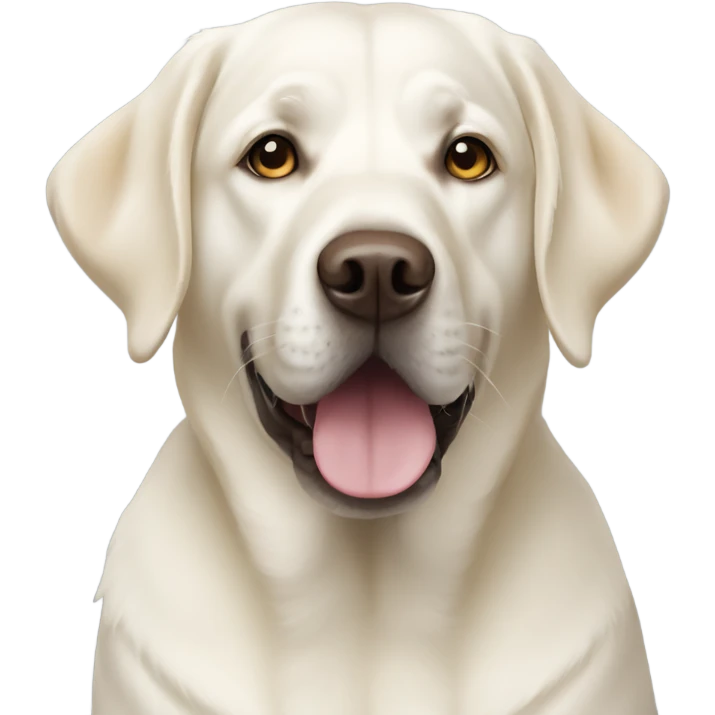 White Labrador  emoji