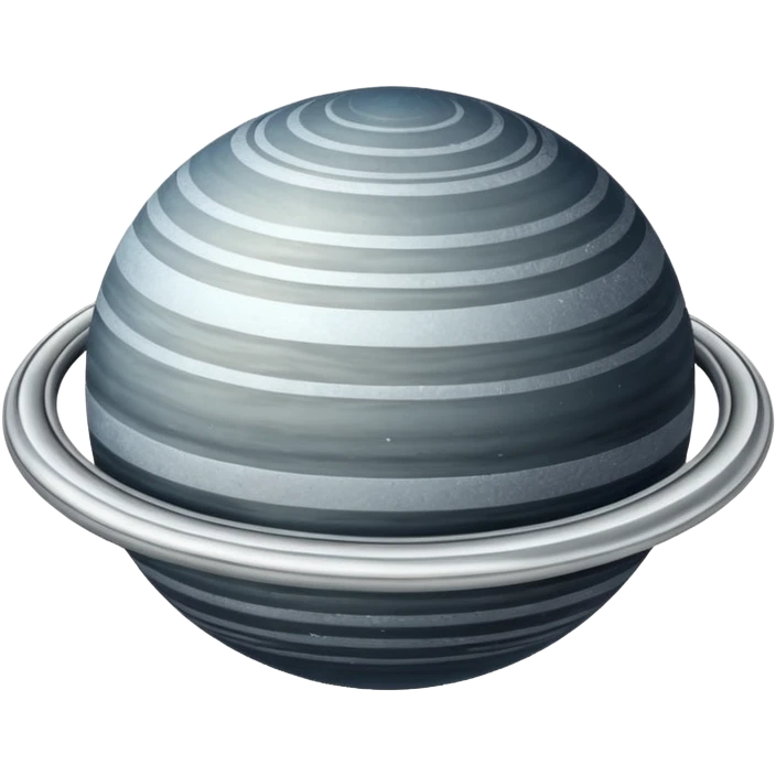Oval shaped planet with rings emoji
