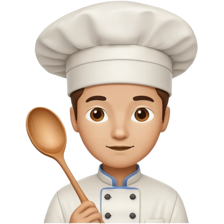 chef with cooking hat and spoon emoji