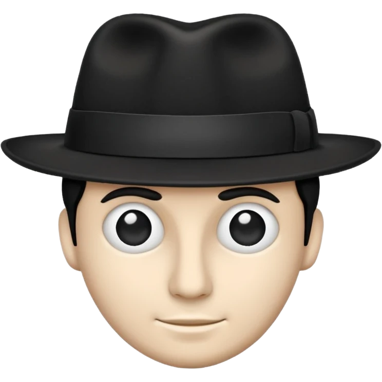 And a white stripe Black Fadora with no man or face or assecorys emoji