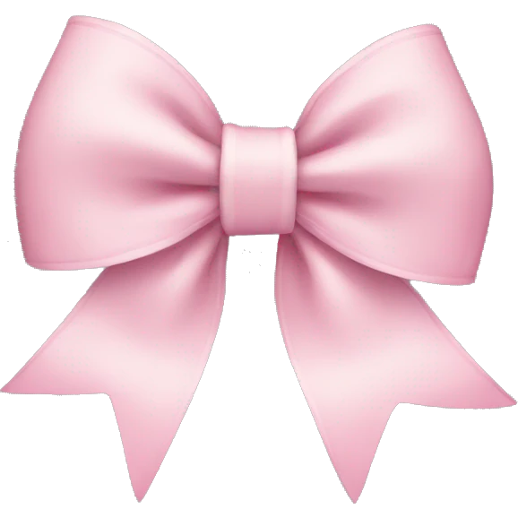Light pink bow emoji
