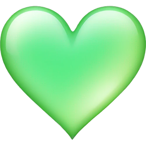 Light green heart emoji