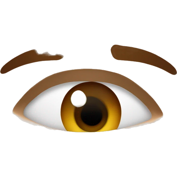 Confused eye brow raise emoji