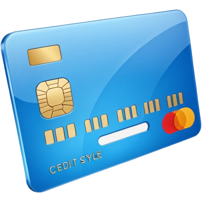 3D style credit card icon, no text emoji
